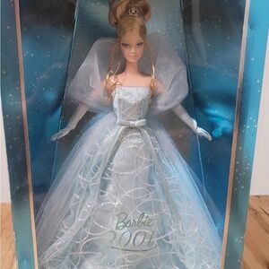 Barbie in Sparkling Silver and Blue Gown
